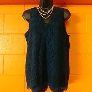 Antonio Melani Pool BLu Elsa Blouse Sz M NWT MSRP